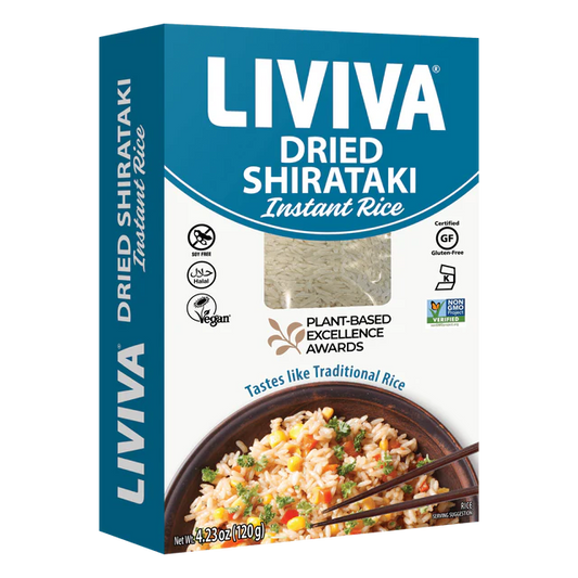 LIVIVA   Dried Shirataki Instant Rice, Organic   6ct    120g