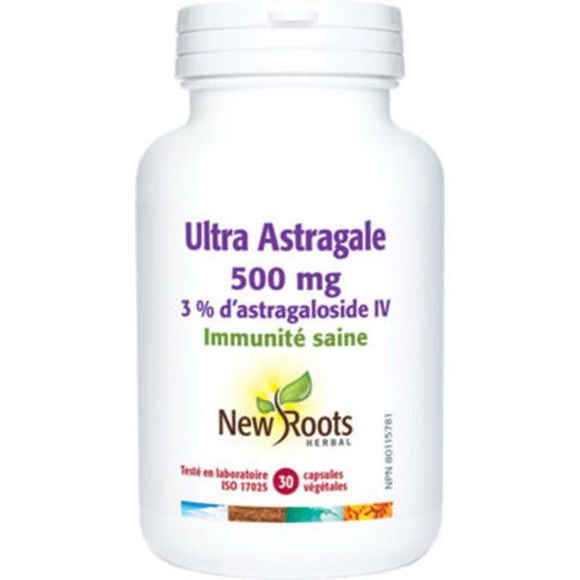 New Roots   Astragalus Ultra 500 mg · 3% Astragaloside IV   30 capsules