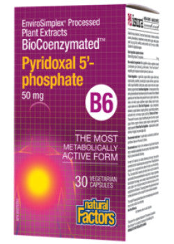 Natural Factors - BioCoenzymated Pyridoxal 5 Phosphate 50 mg - 30 vcaps