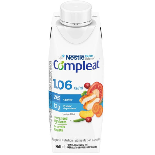 COMPLEAT 1.06 COMPLETE NUTRITION FORMULA 250ML LIQUID pack of 24
