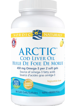 NordicNaturals - Arctic Cod Liver Oil Lemon Caps 90ct