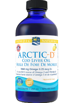 Nordic Naturals - Arctic-D Cod Liver Oil Lemon 237ml