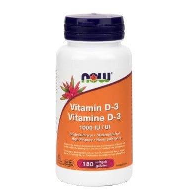 NOW - NOW        Vitamin D3   1000 IU         180 Sft Gels