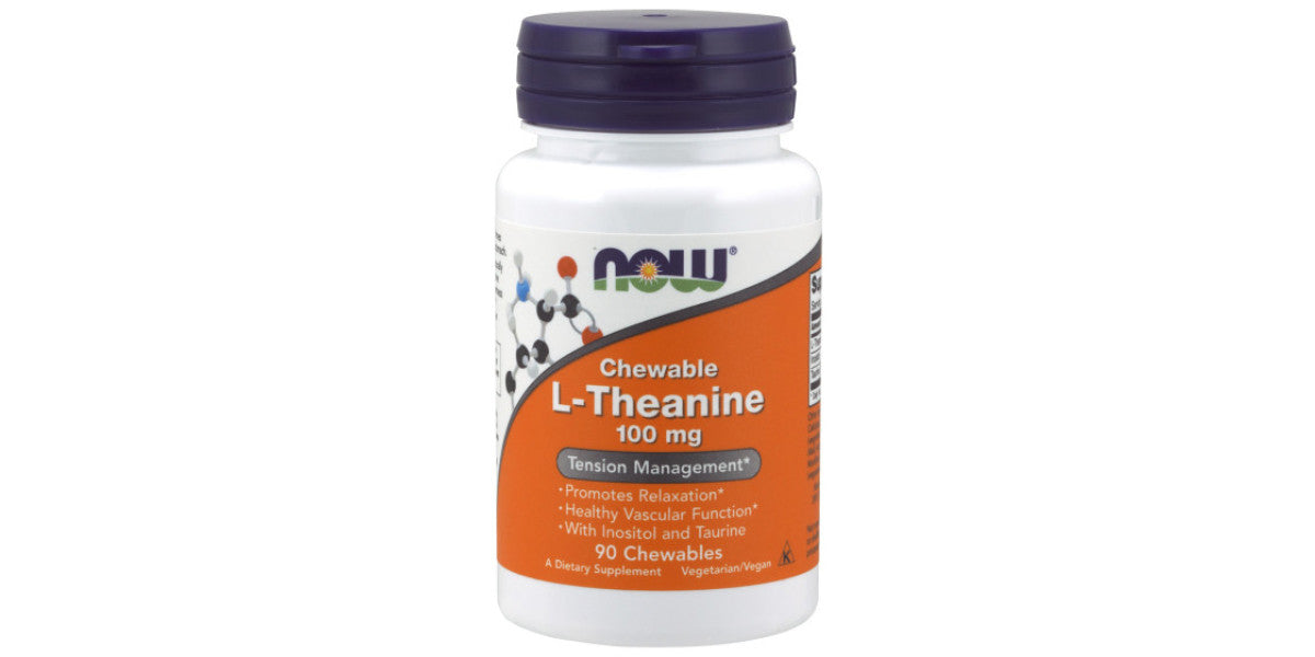 NOW    L-Theanine 100mg Plus Chew 90tab