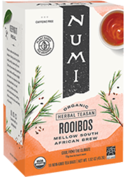 NUMI TEAS    Org Rooibos Herbal Tea 18ct