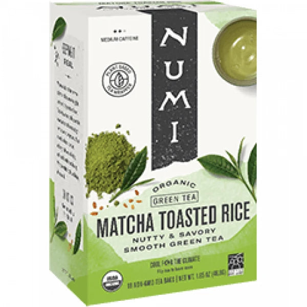NUMI TEAS    Org Matcha Toasted Rice Tea 18ct