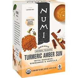NUMI TEAS    Org Amber Sun Turmeric Tea 12ct