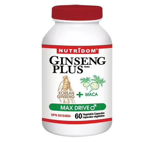 NUTRIDOM®    GINSENG PLUS Max Drive 60 Vcaps