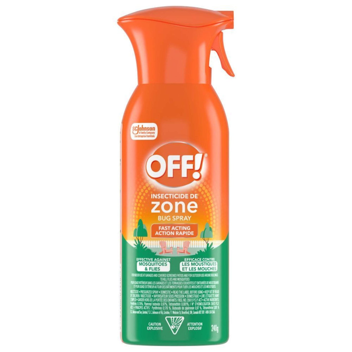 OFF ZONE BUG SPRAY 240G pack of 6