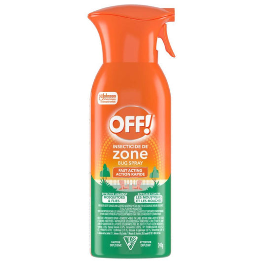 OFF ZONE BUG SPRAY 240G pack of 6