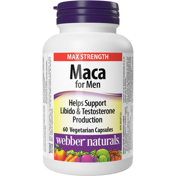 Webber Naturals - Maca for Men - 60 Vegetarian Capsules