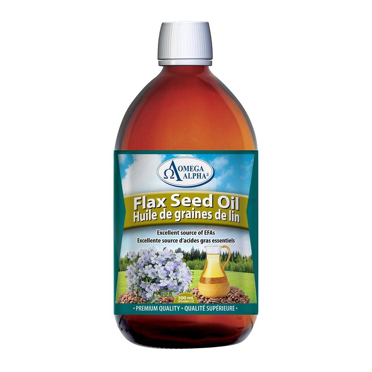 Omega Alpha   Flax Seed Oil | Natural Flav   500 mL