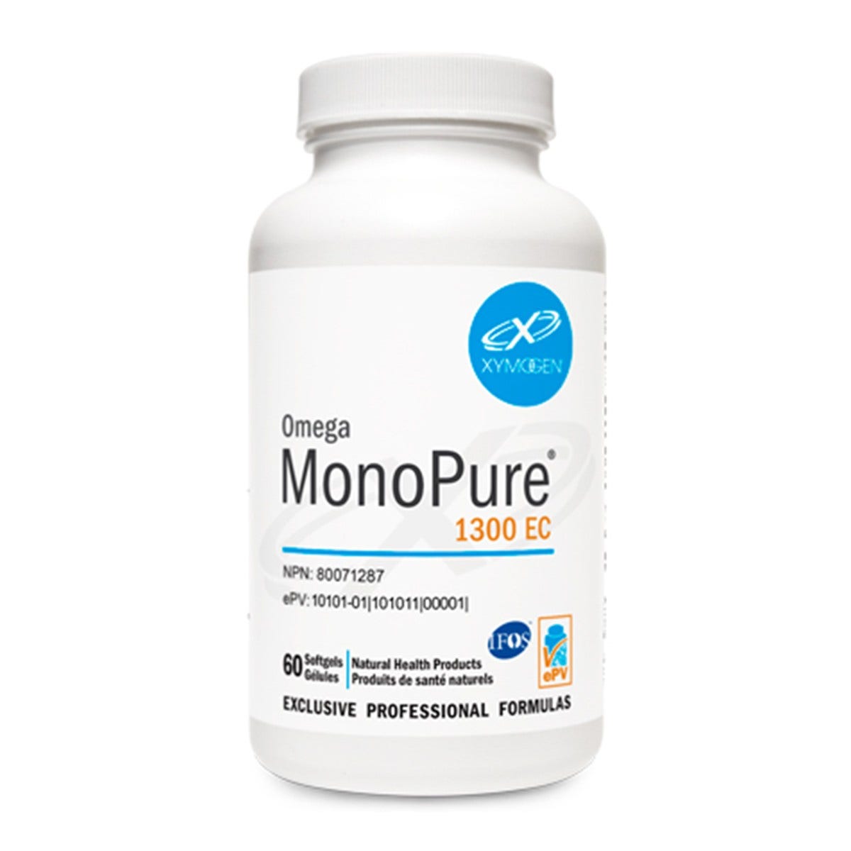 XYMOGEN® - Omega MonoPure 1300 EC 60 Softgels *backorder October 2025*