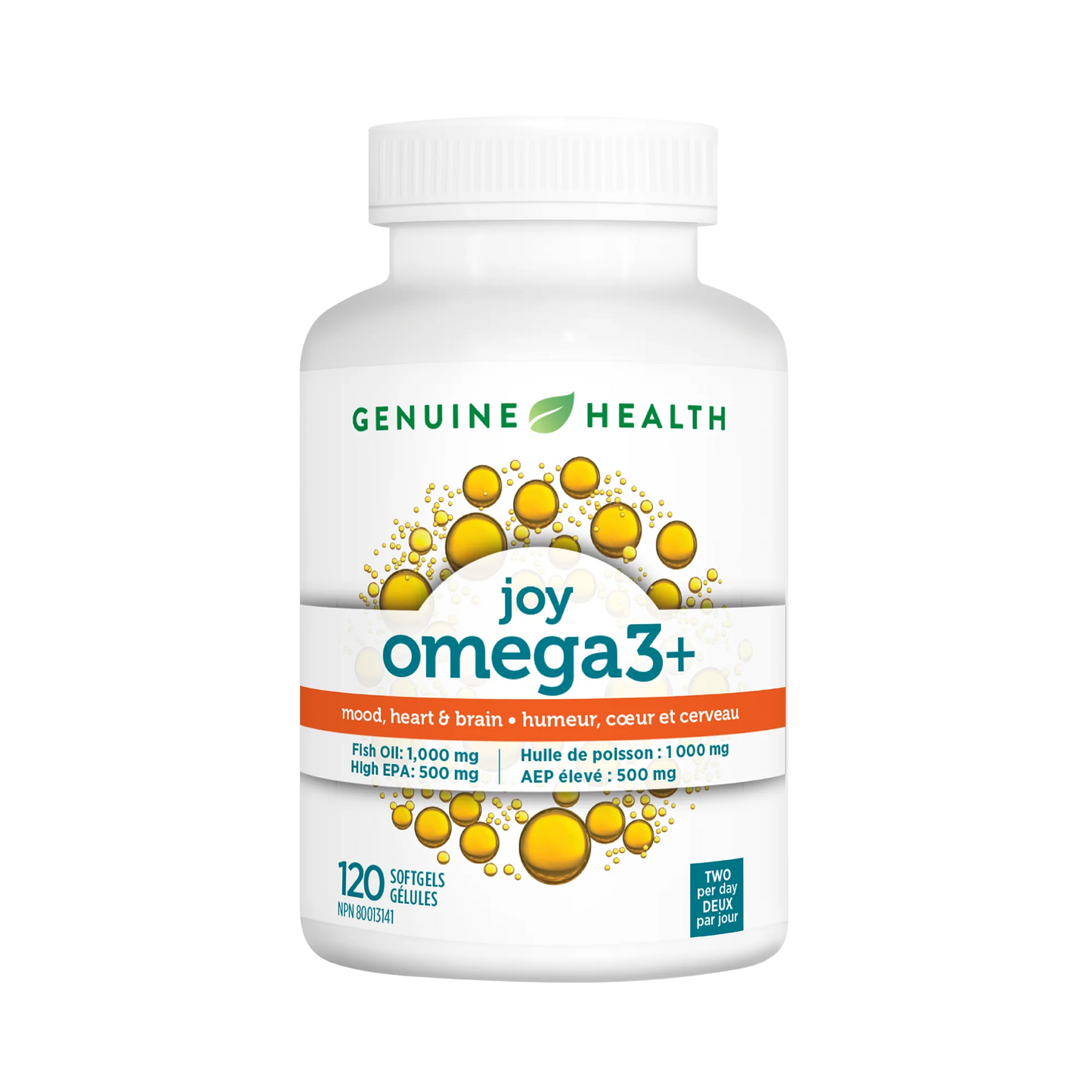 Genuin Health   omega3+ joy, 120 softgels (New Master Case Size)