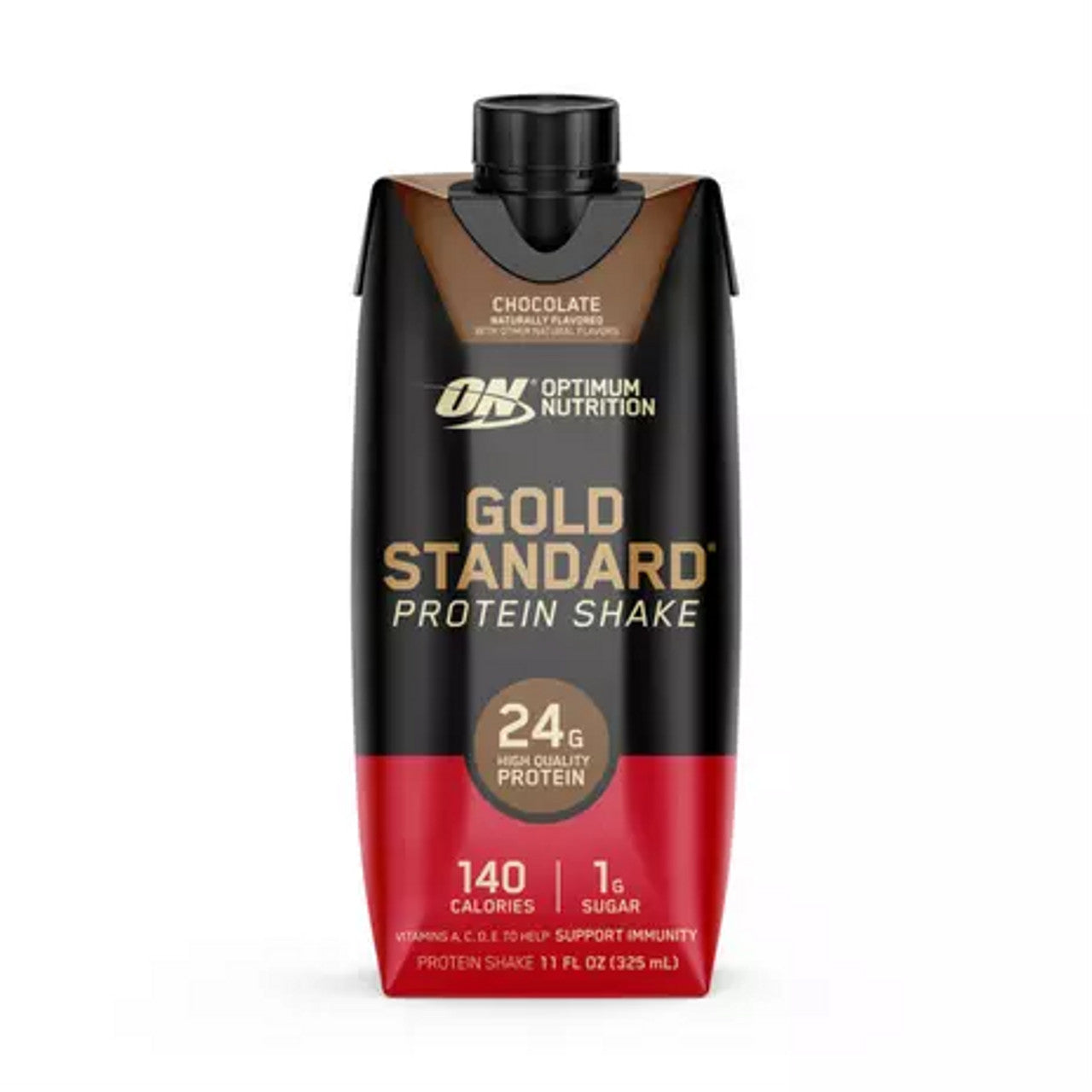 OMAHA PROTEIN POPCORN   GOLD STANDARD PROTEIN SHAKE RTD   11oz - 12/case   CHOCOLATE