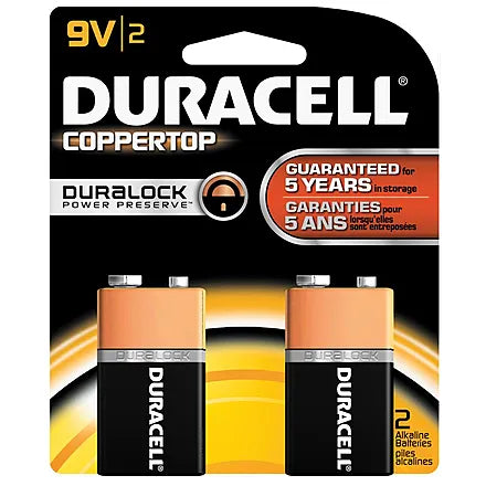 Duracell  9 Volts  2 pack
