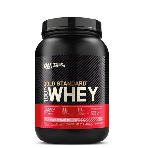 OMAHA PROTEIN POPCORN   GOLD STANDARD 100% WHEY   2lbs   DELICIOUS STRAWBERRY