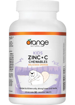 Orange Naturals      Kids Zinc + C Chewables - Delicious Orange      90 tablets