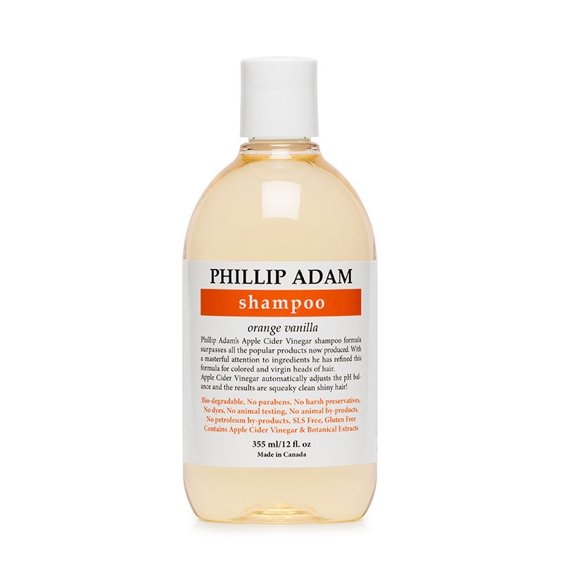 PHILLIP ADAM -    Shampoo, Apple Cider Vinegar, Orange Vanilla    355ml