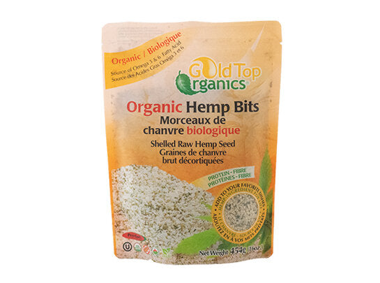 GOLD TOP -   Hemp Seed, Hulled, Organic    454g