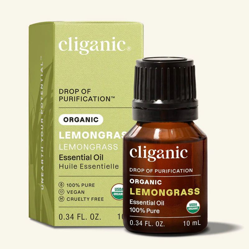 CLIGANIC    Organic Lemongrass Oil, 10ml