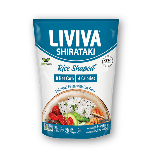 LIVIVA     Organic Rice Shaped Shirataki with Oat Fiber  400g