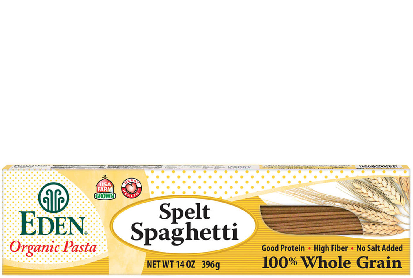 EDEN PASTAS - ORGANIC    Spaghetti, Spelt, 100% Whole Grain, Organic    397g