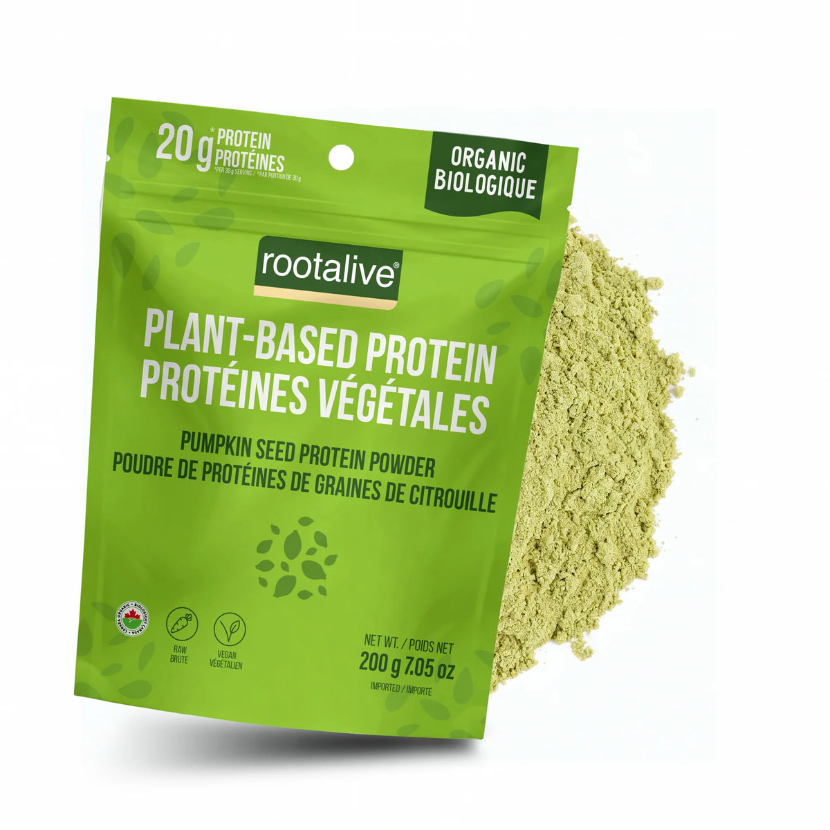 Rootalive Inc. - Org Pumpkin Seed Protein Powder - 200g