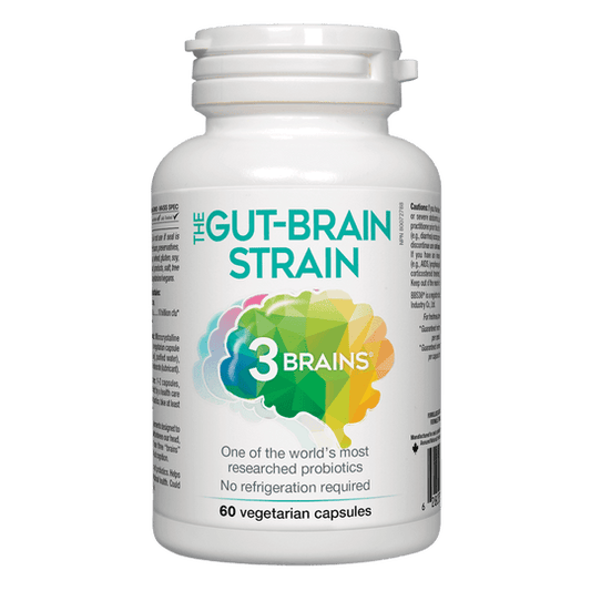 3 Brains  Gut Brain Probiotic 60 vcaps