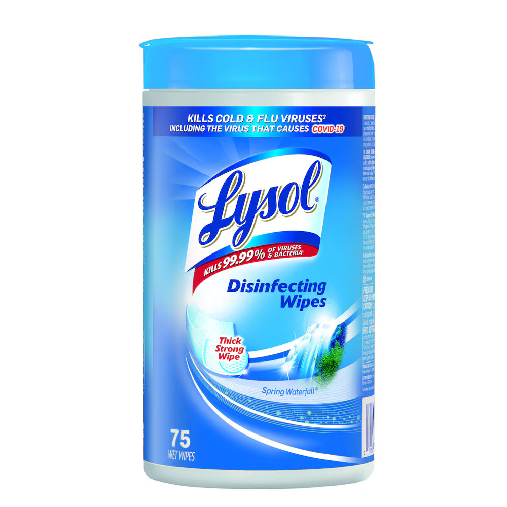 LYSOL DISINFECTING WIPE SPRING WATERFAL 75