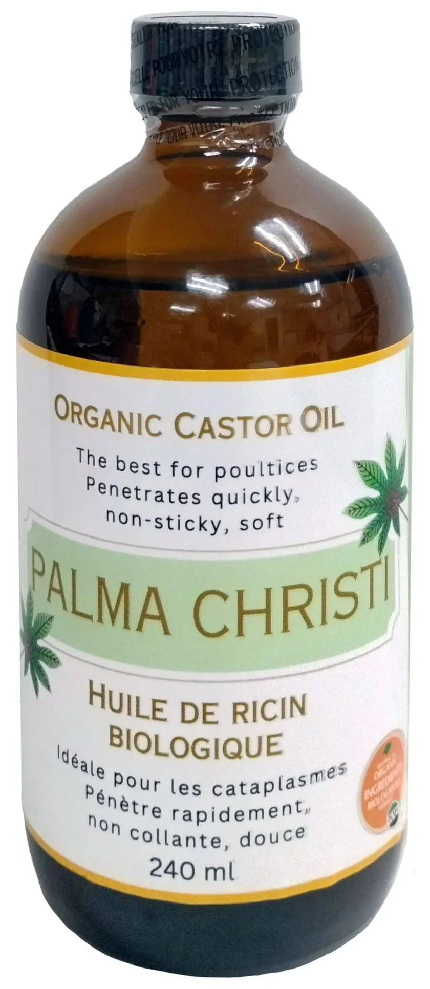 PALMA CHRISTI   Palma Christi Organic Castor Oil   240 ml