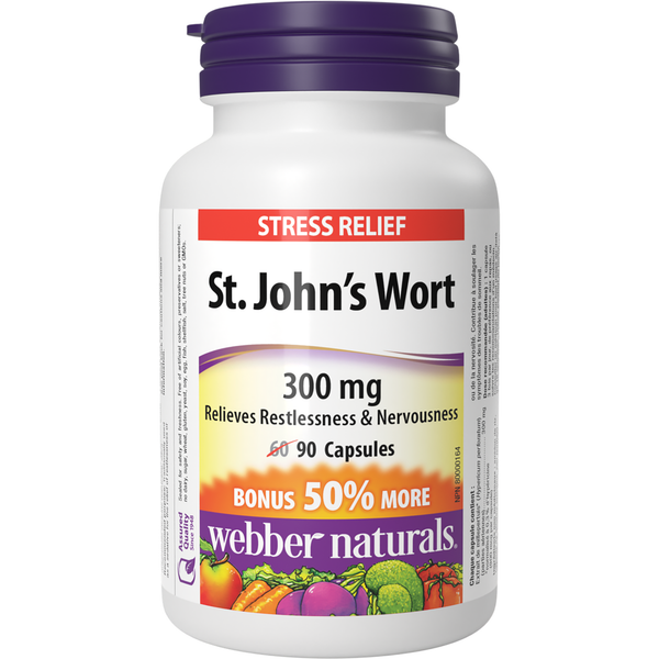 Webber Naturals - St. John’s Wort 300 mg - 60+30 Capsules