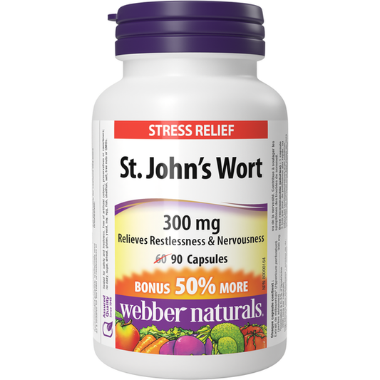 Webber Naturals - St. John’s Wort 300 mg - 60+30 Capsules