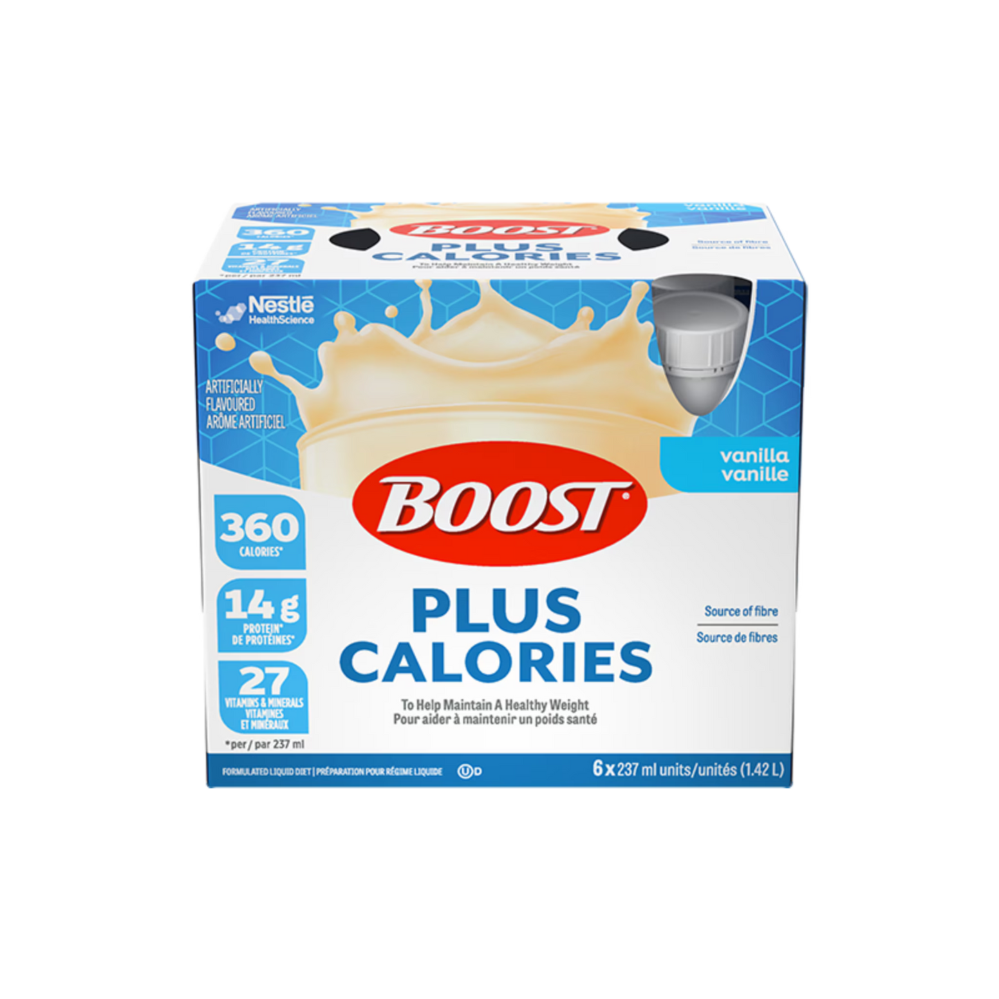 BOOST Plus Calories Vanilla Nutritional Drink 237ml  pack of 24