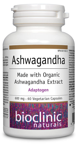 BioClinic   Ashwagandha 600 mg   60 V-Cap