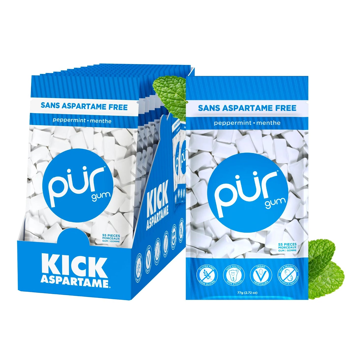 PUR    GB-Peppermint, 55ct, 12/tray