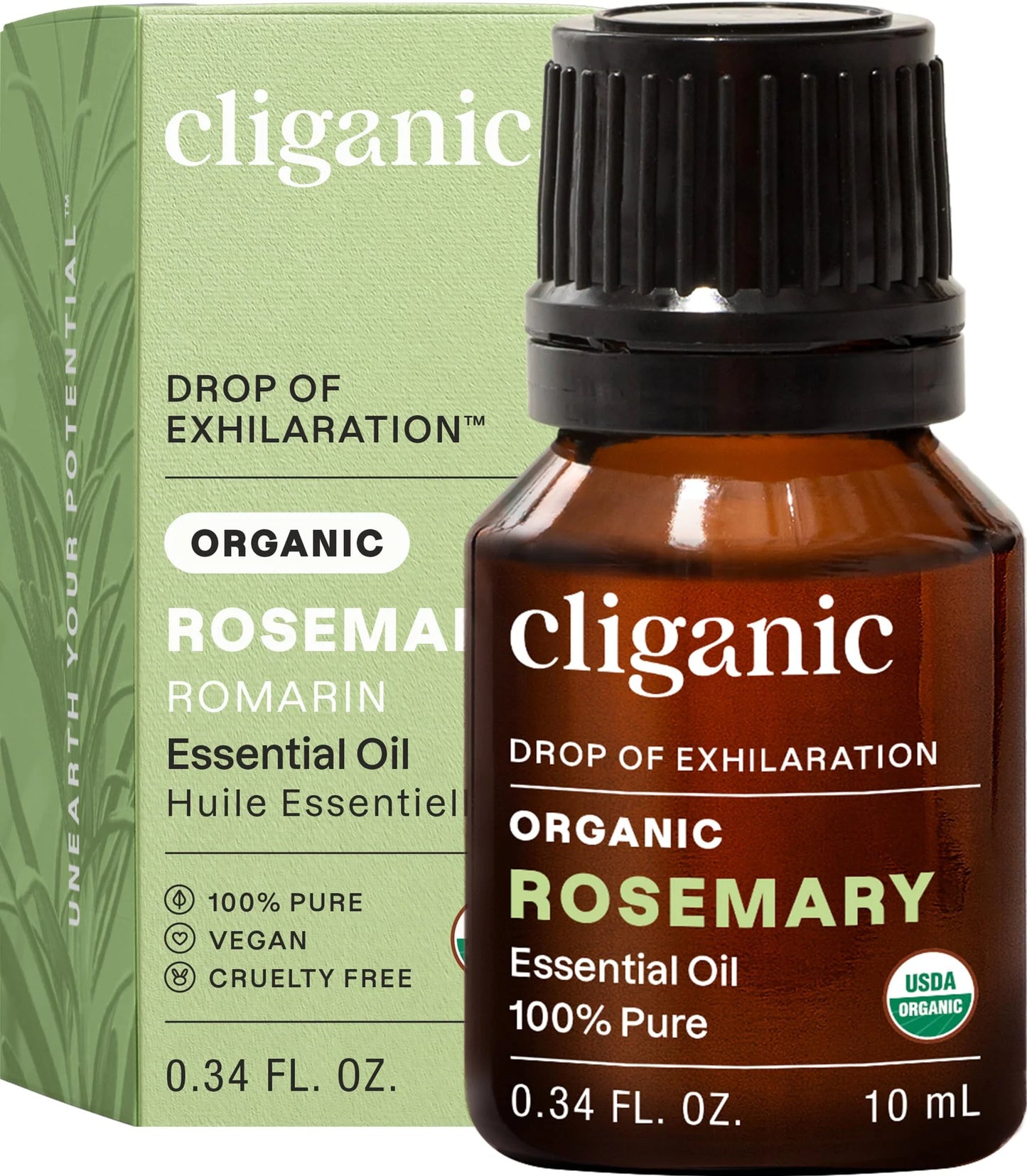 CLIGANIC    Organic Rosemary Oil, 10ml