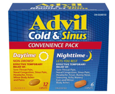 ADVIL COLD AND SINUS DAY/NIGHT TB 18 TABLET
