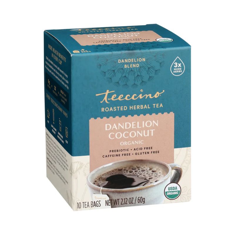 TEECCINO    Org Dandelion Coconut Tea 10bg