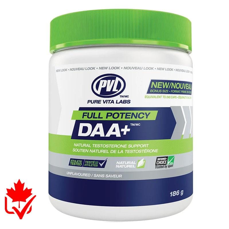 PVL Pure Vita Labs    FULL POTENCY DAA+™    Unflavoured186 g