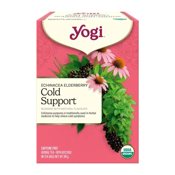 Yogi - Echinacea Elderberry Cold Support - 16bg