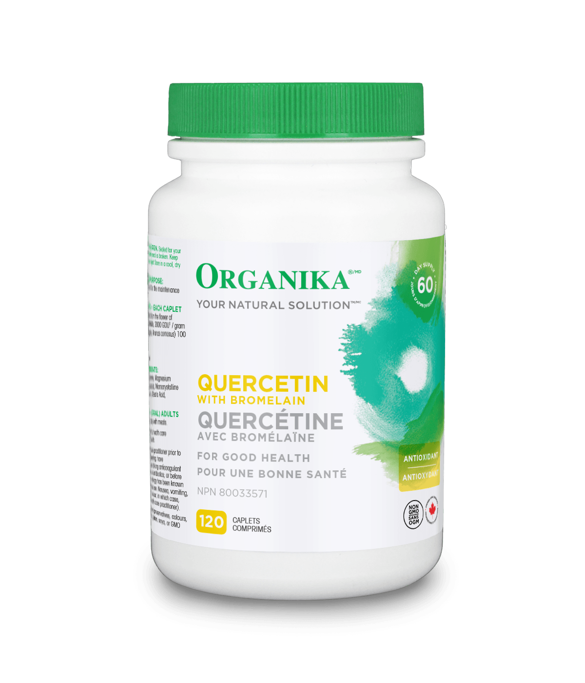 Organika   QUERCETIN BROMELAIN 500MG 120CAP