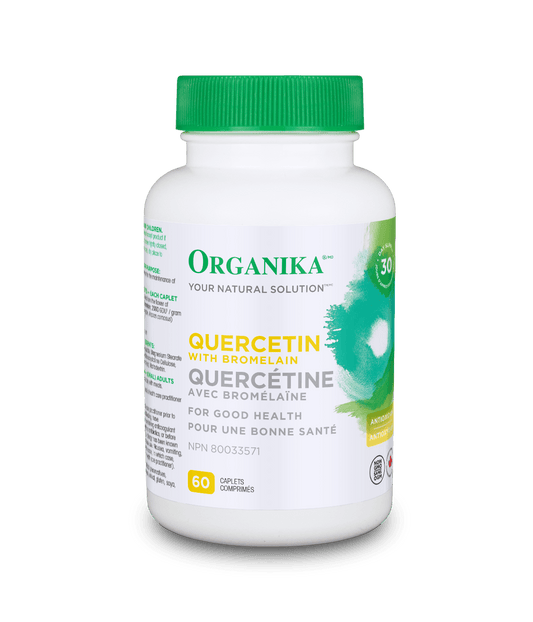 Organika   QUERCETIN BROMELAIN 500MG 60CAP