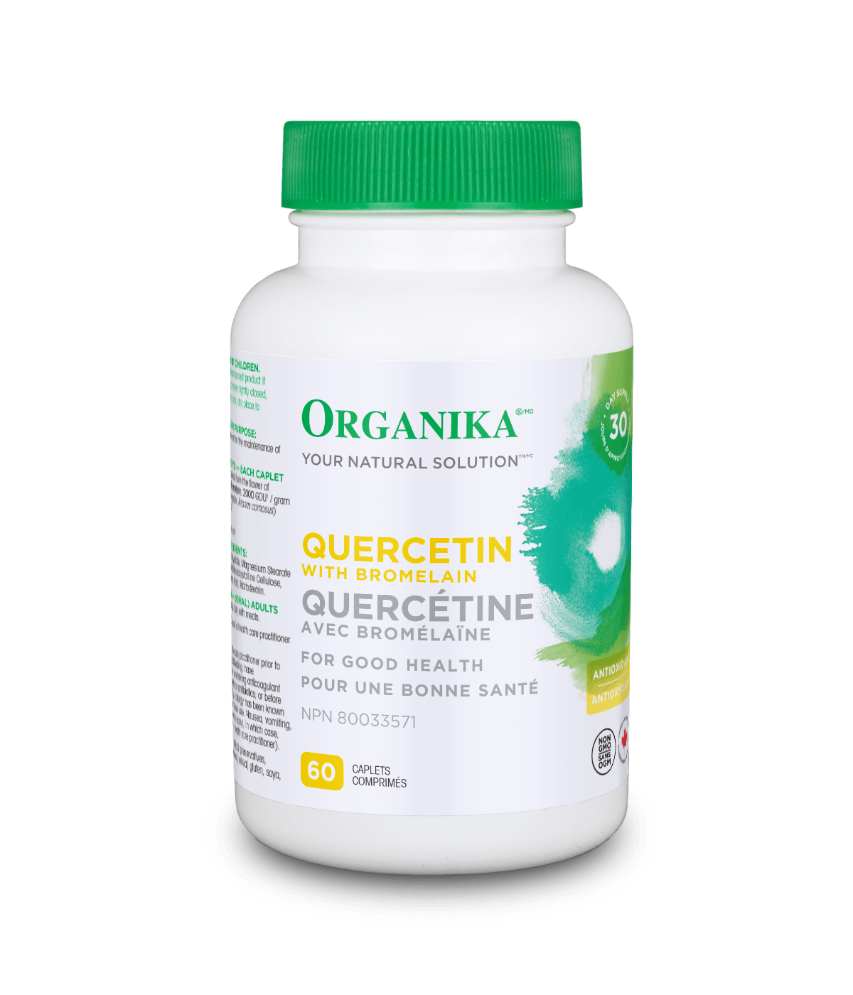 Organika   QUERCETIN BROMELAIN 500MG 60CAP