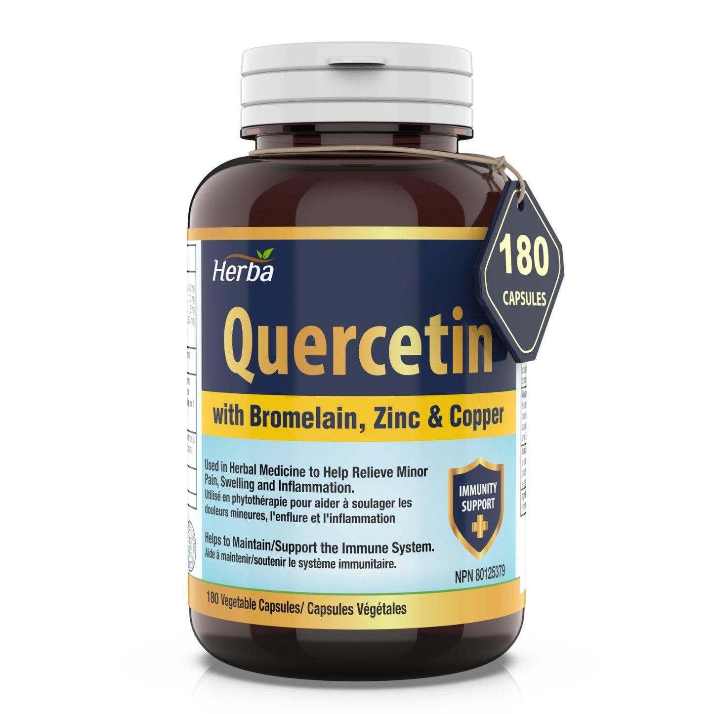 Herba  Quercetin with Bromelain 505mg - 180 Capsules