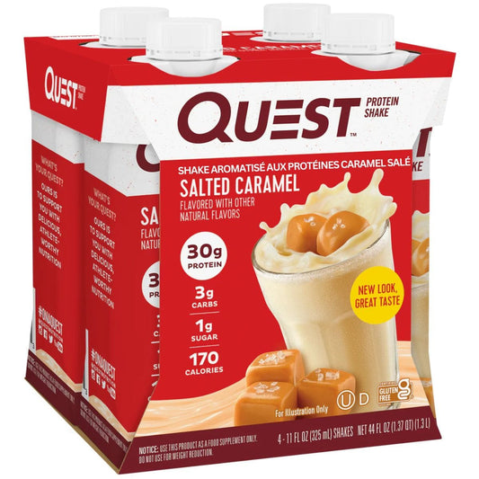Quest   Quest RTD Protein Shake, Salted Caramel, 3 x 4 packs