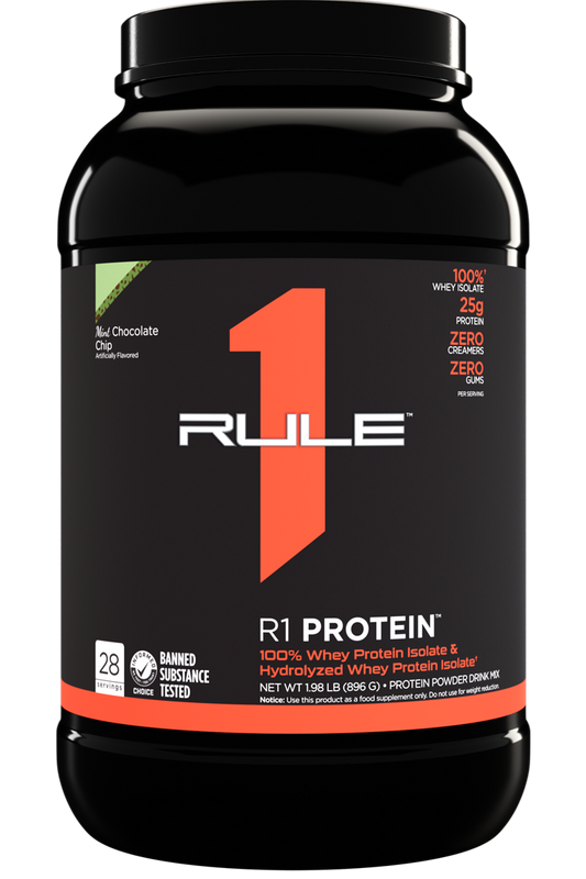 RULE 1   R1 PROTEIN ISOLATE   2lbs   MINT CHOCOLATE CHIP