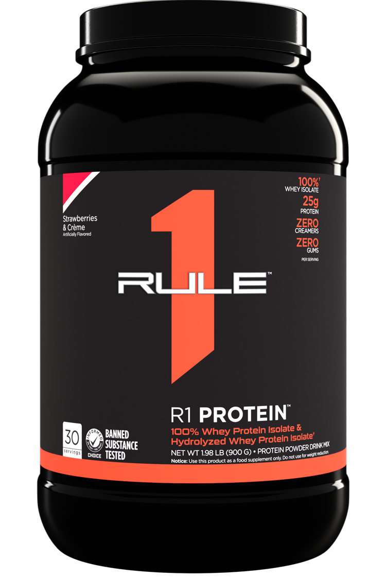 RULE 1   R1 PROTEIN ISOLATE   2lbs   STRAWBERRIES & CREME