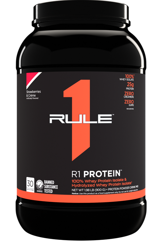 RULE 1   R1 PROTEIN ISOLATE   2lbs   STRAWBERRIES & CREME