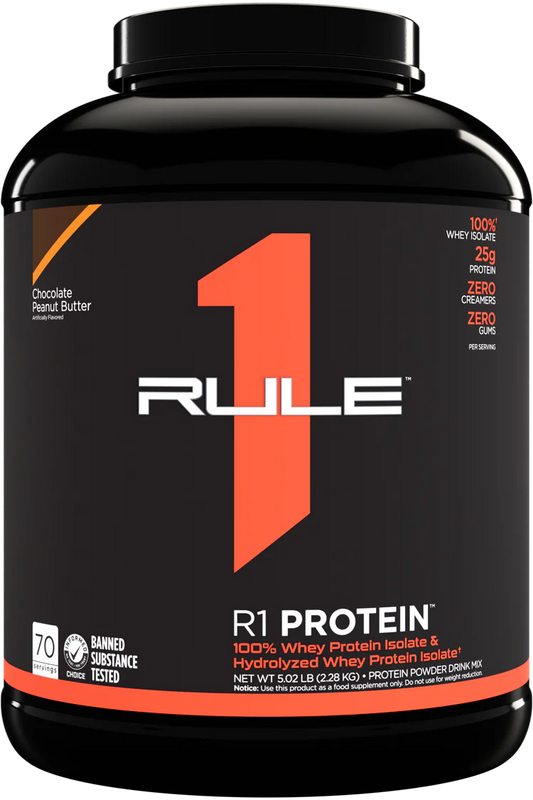 RULE 1   R1 PROTEIN ISOLATE   CHOCOLATE PEANUT BUTTER   5.16lbs